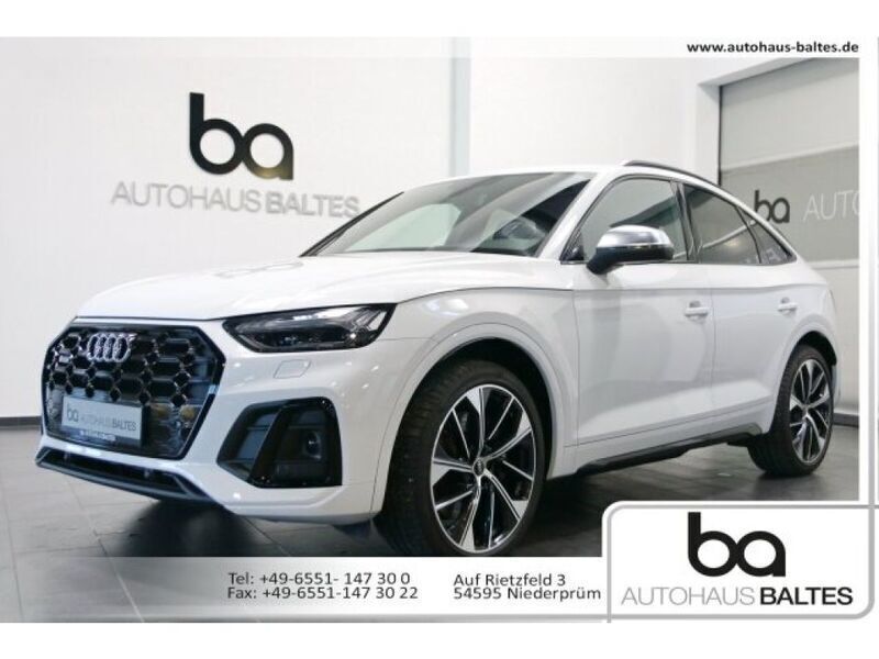 Gletscherweiß met. (metallic) Gebraucht 2023 Audi SQ5 Sportback Business SUV | 62.850 € (Guter Preis) - Bild 1/4