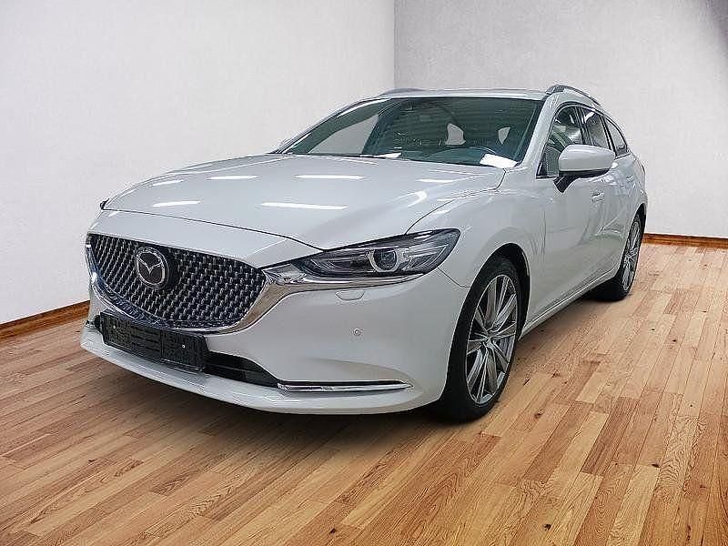 Rhodium white (metallic) Gebraucht 2024 Mazda 6 Takumi-Line Kombi | 28.500 € (Guter Preis) - Bild 1/4
