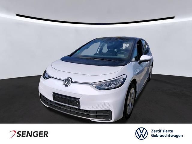 Gletscherweiß metallic Gebraucht 2021 VW ID.3 Life Kleinwagen | 21.880 € (Guter Preis) - Bild 1/4