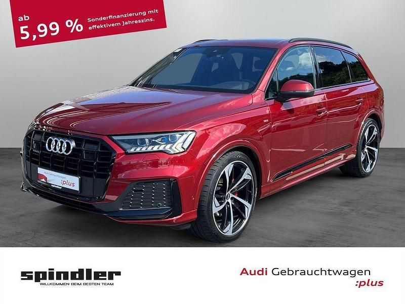 Rot Gebraucht 2022 Audi Q7 S-Line SUV | 56.980 € (Fairer Preis) - Bild 1/4
