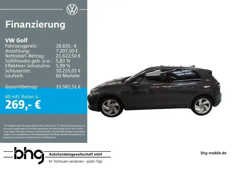 Gebraucht VW Golf VIII Goal 204 PS (150 kW) 2025 Limousine