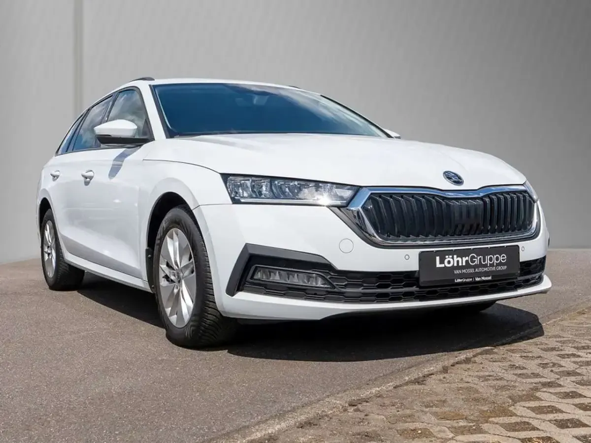 Gebraucht Skoda Octavia Ambition 116 PS (85 kW) 2021 Moonweiss metallic Kombi