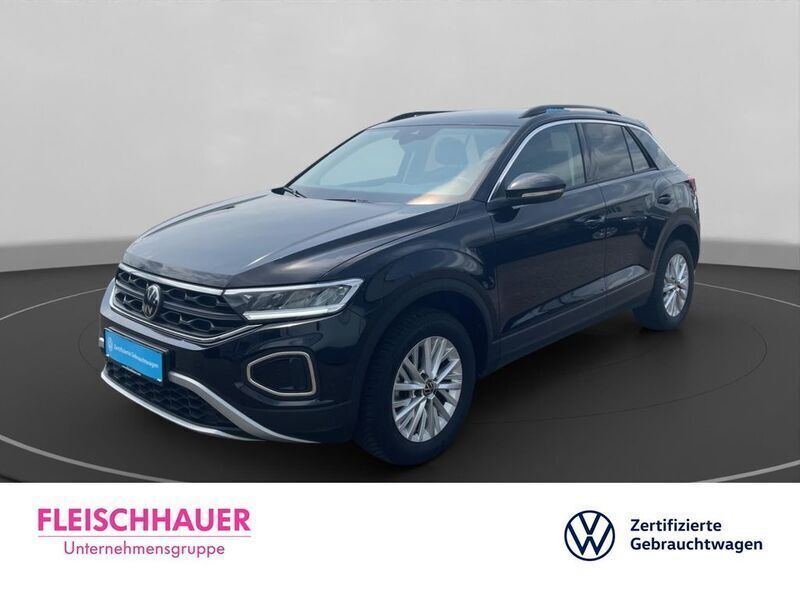 Schwarz Gebraucht 2024 VW T-Roc Life SUV | 22.990 € (Guter Preis) - Bild 1/4