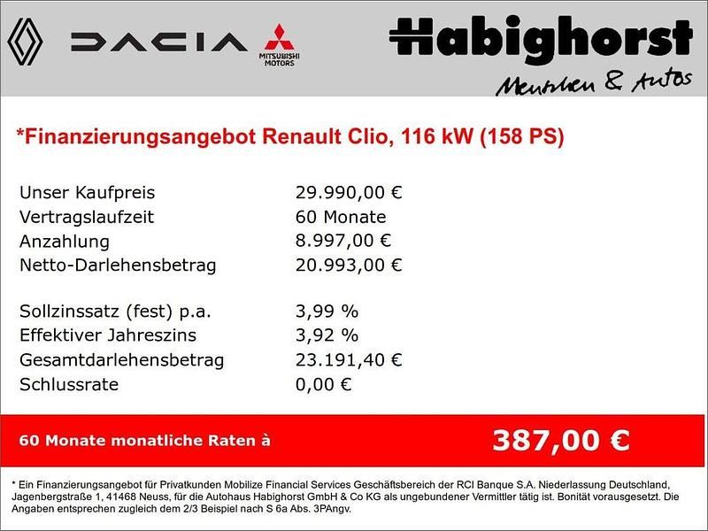 Neu Renault Clio V Esprit Alpine 158 PS (116 kW) 2025 Rot Limousine