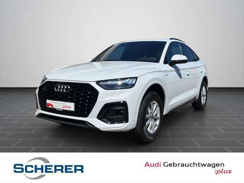 Gletscherweiß metallic Gebraucht 2024 Audi Q5 S-Line SUV | 55.900 € - Bild 1/4