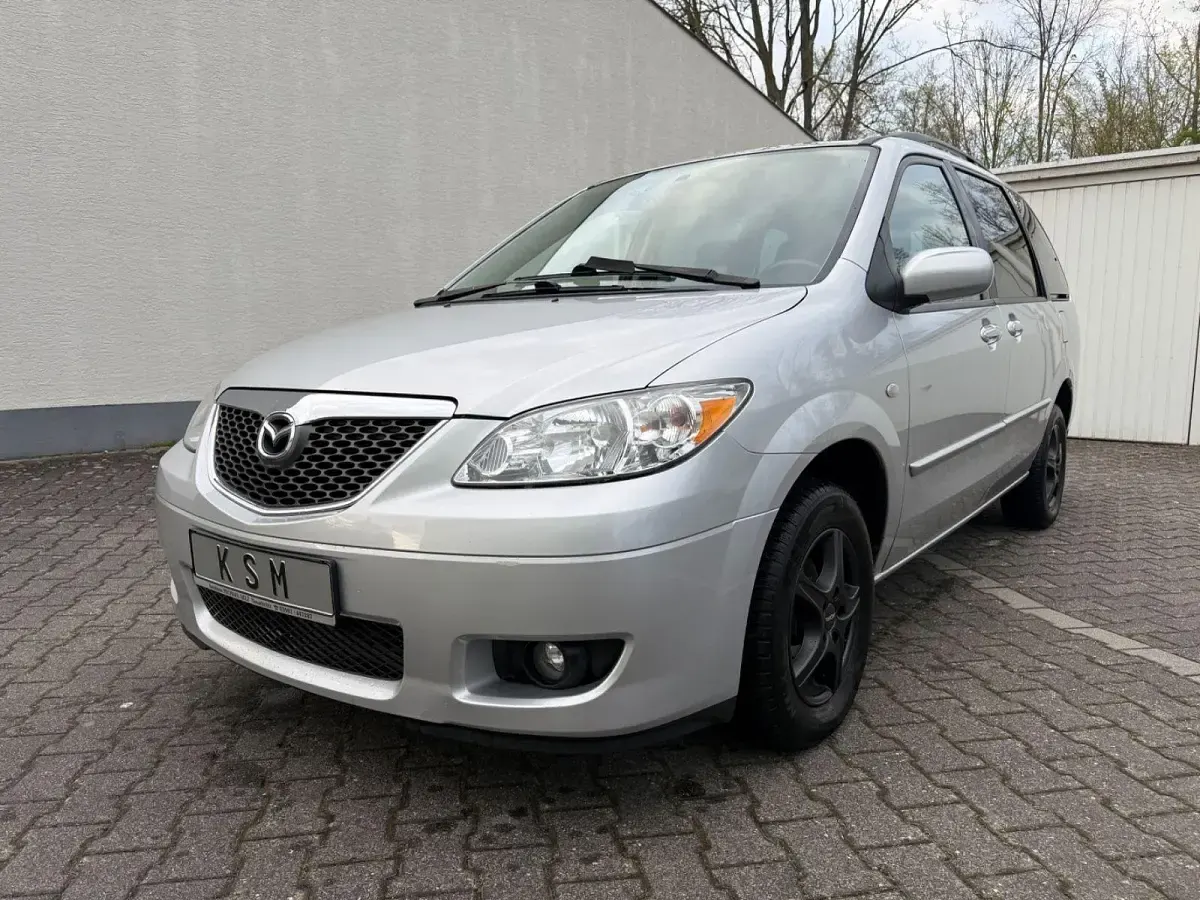 Gebraucht Mazda MPV Exclusive 141 PS (103 kW) 2004 Silber Van / Kleinbus