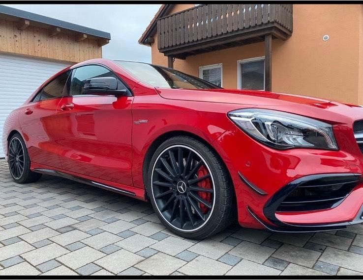 Rot Gebraucht 2018 Mercedes CLA45 AMG AMG Coupé | 34.000 € (Fairer Preis) - Bild 1/4