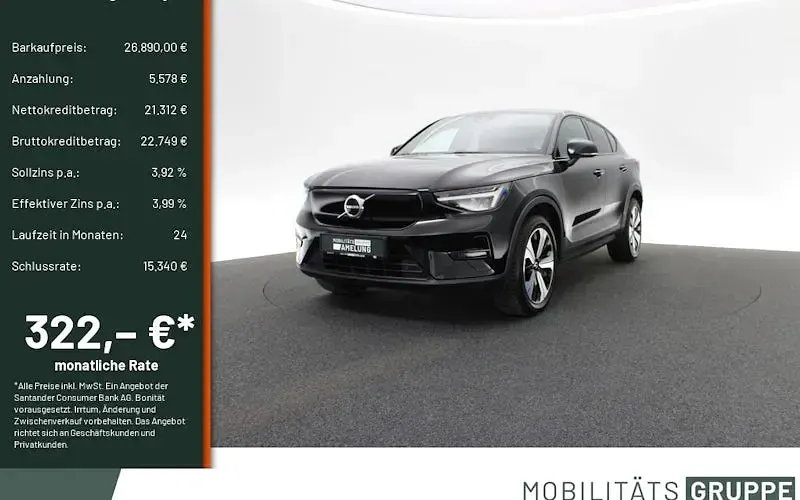 Gebraucht Volvo EC40 Core 175 kW (238 PS) 2022 Schwarz SUV