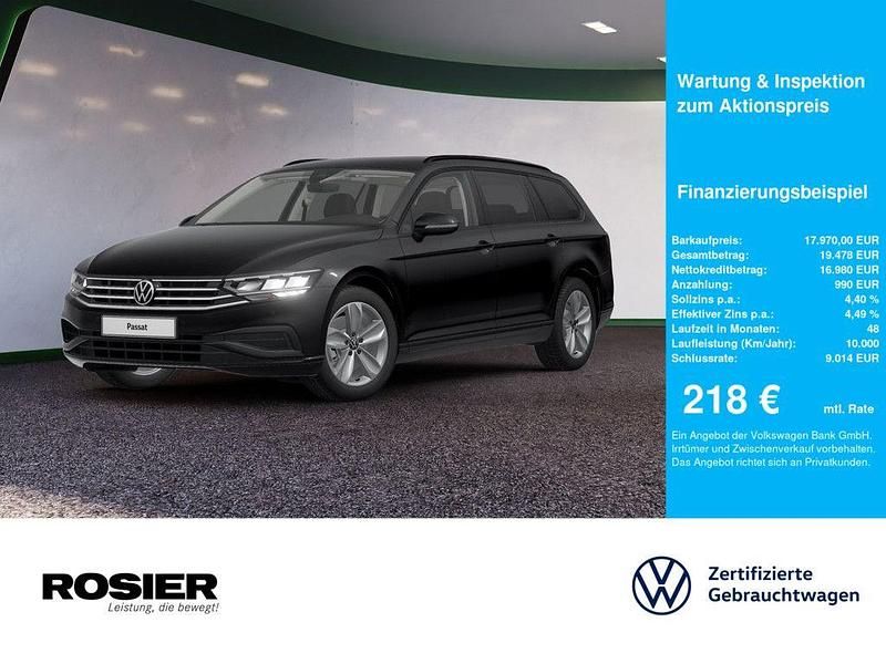 Schwarz / deep black Gebraucht 2022 VW Passat Conceptline Kombi | 17.970 € (Guter Preis) - Bild 1/4