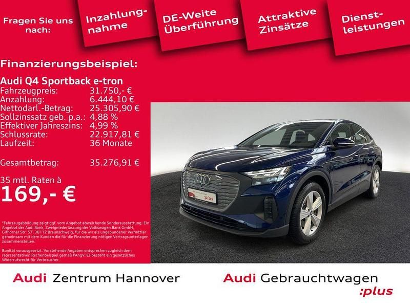 2d navarrablau metallic (metallic) Gebraucht 2022 Audi e-tron Sportback SUV | 31.150 € (Fairer Preis) - Bild 1/4