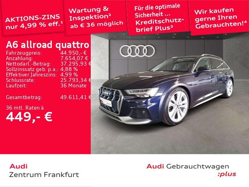 Firmamentblau metallic/firmame Gebraucht 2021 Audi A6 Allroad Sport Kombi | 50.860 € (Fairer Preis) - Bild 1/2