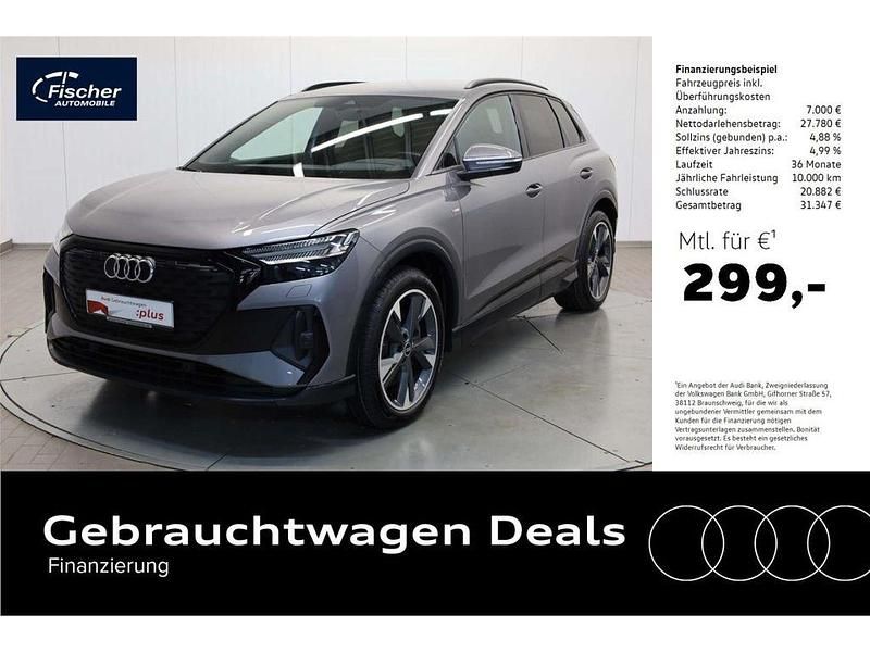 Grau Gebraucht 2021 Audi Q4 e-tron S-Line SUV | 34.780 € (Guter Preis) - Bild 1/4