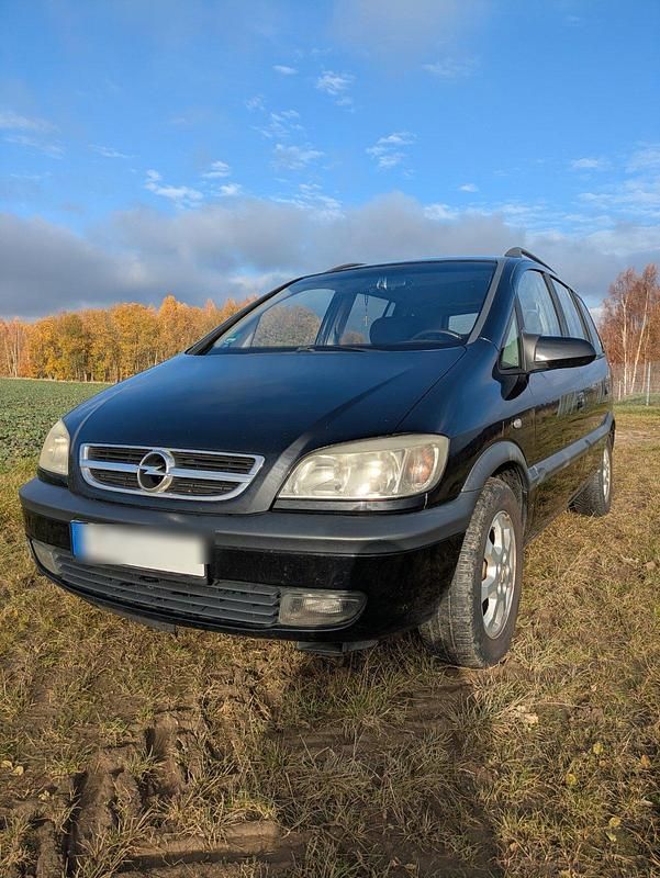 Schwarz Gebraucht 2003 Opel Zafira Van / Kleinbus | 800 € (Superpreis) - Bild 1/4