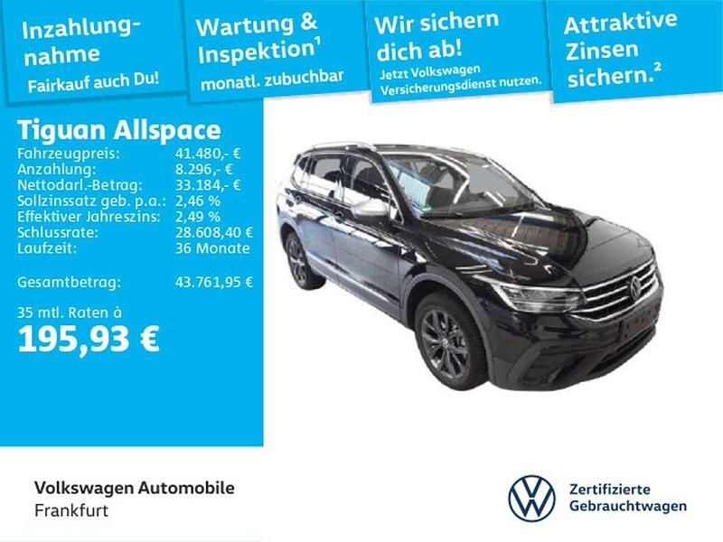Deep black perleffekt/deep bla Gebraucht 2024 VW Tiguan Allspace Move SUV | 41.480 € (Fairer Preis) - Bild 1/2