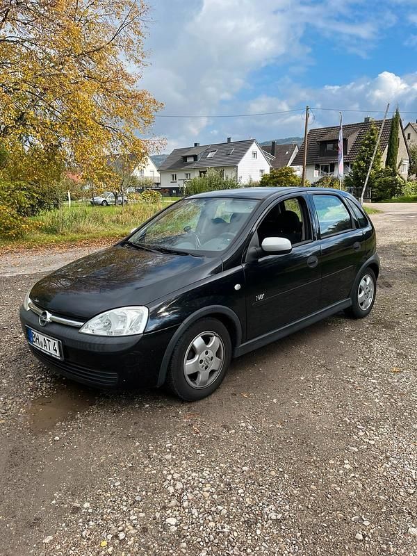 Schwarz Gebraucht 2003 Opel Corsa Kleinwagen | 1.500 € (Fairer Preis) - Bild 1/4