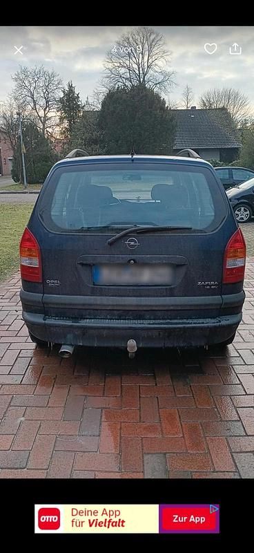 Blau Gebraucht 2000 Opel Zafira Van / Kleinbus | 799 € (Guter Preis) - Bild 1/3