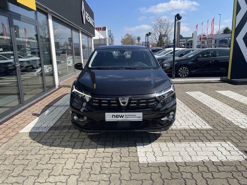 Gebraucht Dacia Sandero Comfort 91 PS (66 kW) 2021 Perlmuttschwarz (schwarz) Kleinwagen
