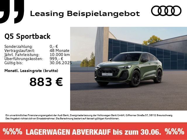 Grün Neu 2025 Audi Q5 Sportback S-Line SUV | 71.920 € (Teuer) - Bild 1/4