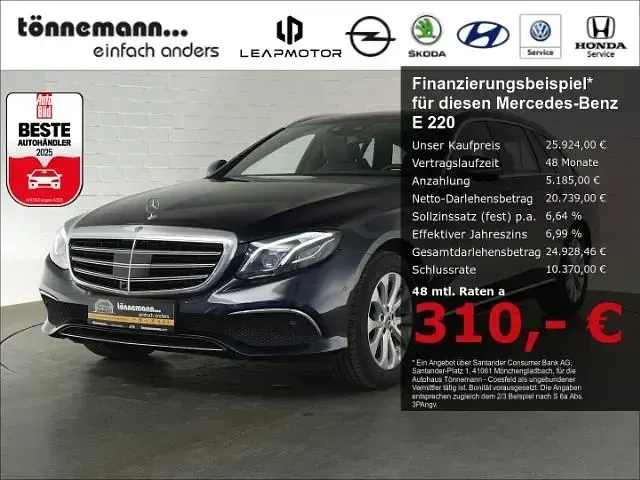 Gebraucht Mercedes E220 Exclusive 194 PS (142 kW) 2017 Kombi