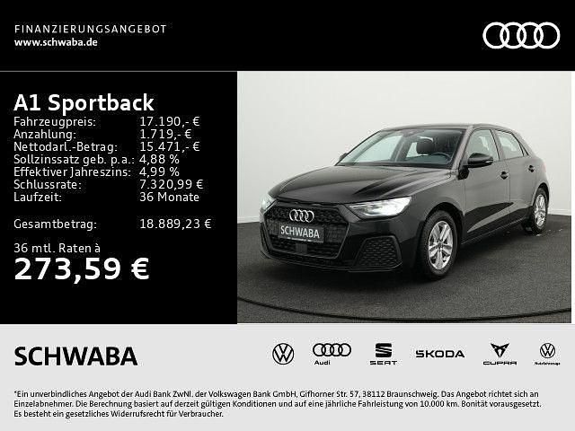 Mythosschwarz metallic Gebraucht 2021 Audi A1 Sportback Design Kleinwagen | 17.190 € (Guter Preis) - Bild 1/4