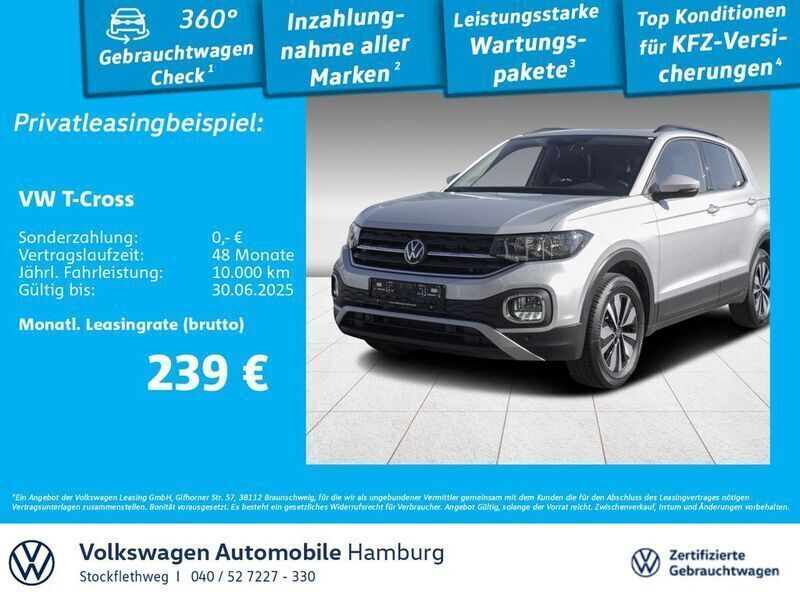8e reflexsilber metallic Gebraucht 2023 VW T-Cross Move SUV | 22.780 € (Guter Preis) - Bild 1/3