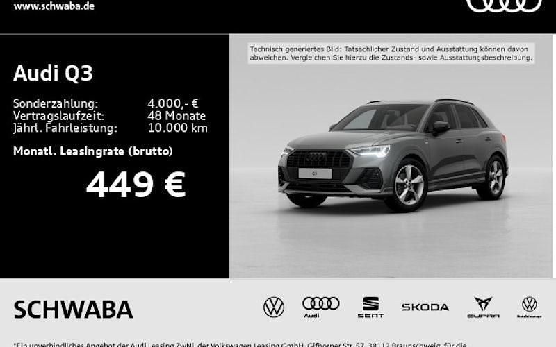 Grau Neu 2025 Audi Q3 S-Line SUV | 50.890 € (Etwas zu teuer) - Bild 1/4