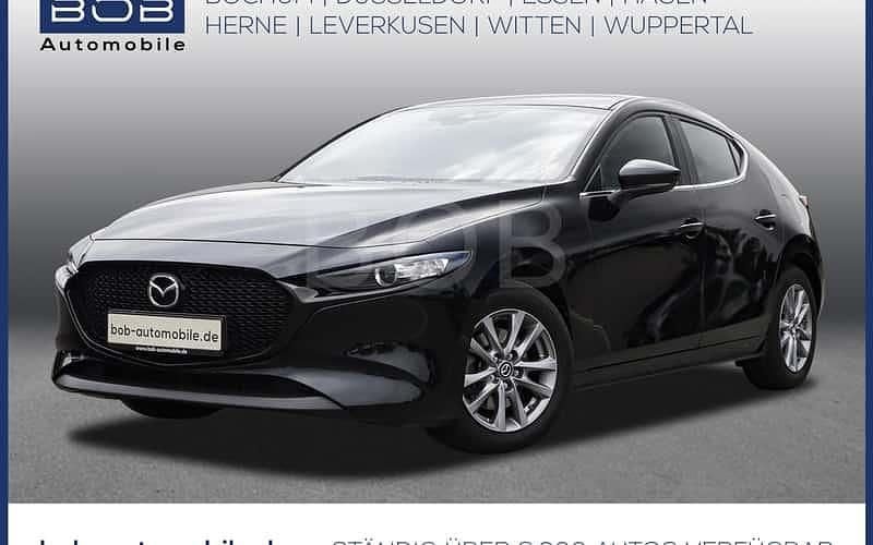 Onyxschwarz (schwarz) Gebraucht 2022 Mazda 3 Limousine | 19.777 € (Fairer Preis) - Bild 1/4