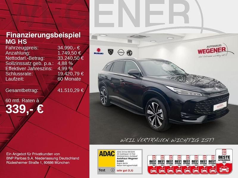 Neu MG HS Luxury 272 PS (200 kW) 2025 Schwarz SUV