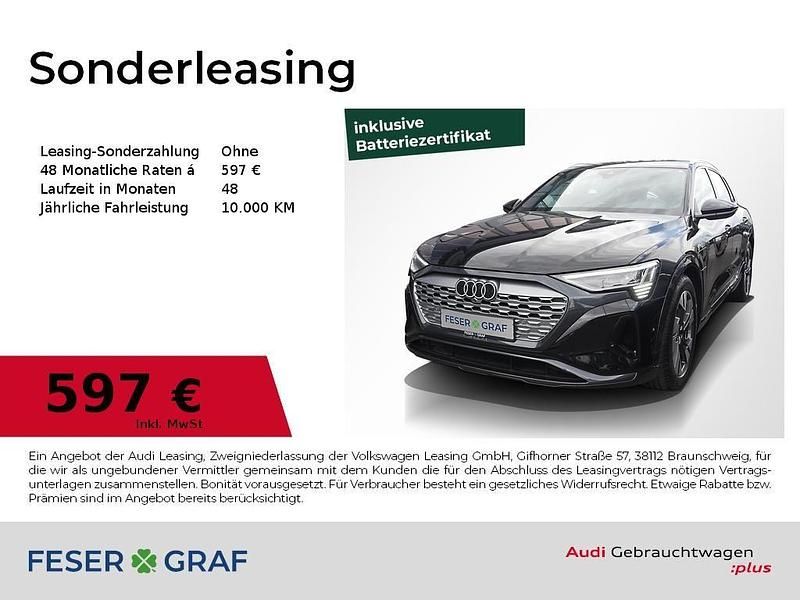 Mythosschwarz metallic Gebraucht 2024 Audi Q8 e-tron Advanced Plus SUV | 63.880 € (Fairer Preis) - Bild 1/4