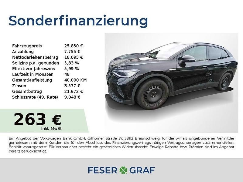 Mythosschwarz metallic Gebraucht 2022 VW ID.4 Pro Performance SUV | 25.850 € (Fairer Preis) - Bild 1/3