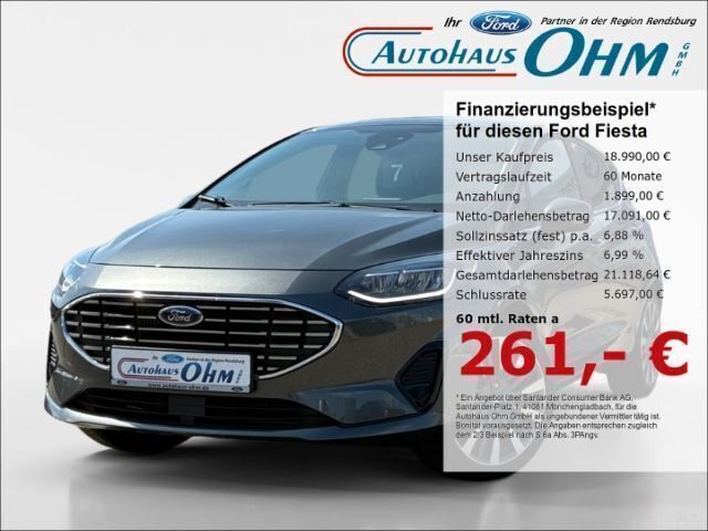 Magneticgrau (metallic) Gebraucht 2023 Ford Fiesta Titanium X Kleinwagen | 18.990 € (Fairer Preis) - Bild 1/3