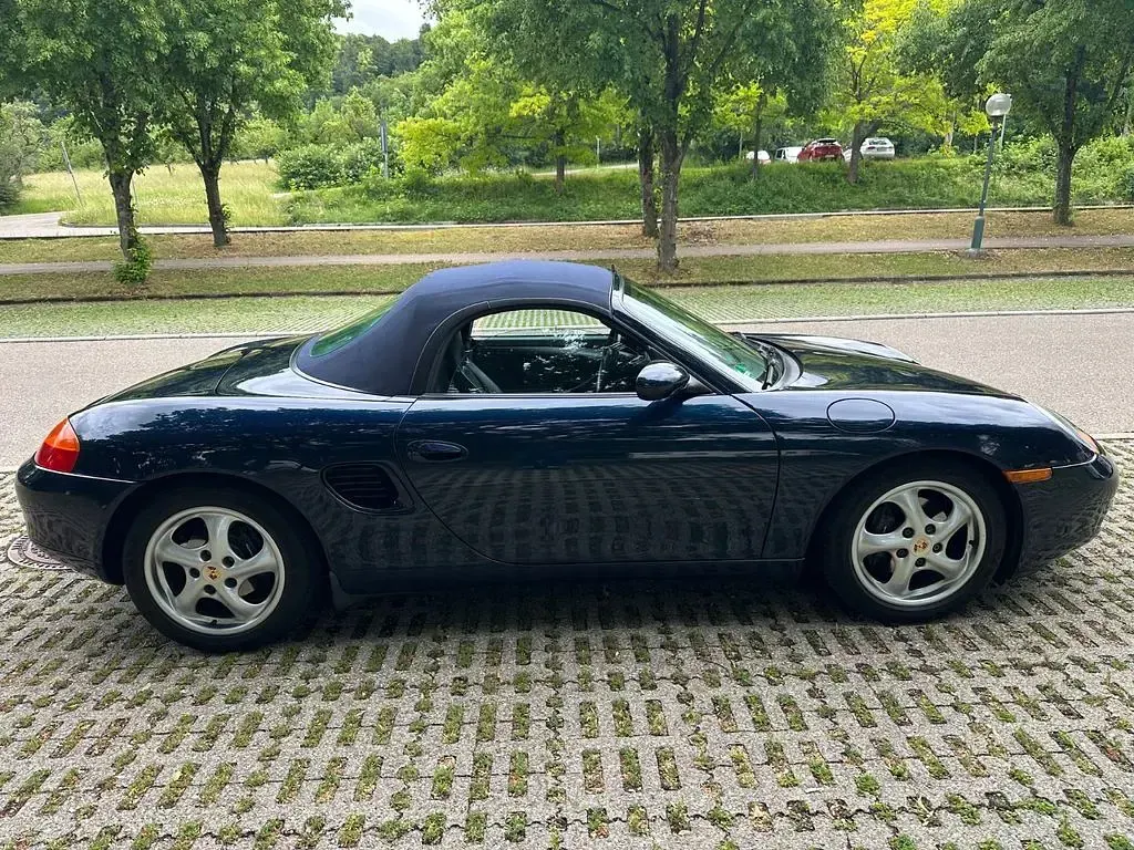 Gebraucht Porsche Boxster 204 PS (150 kW) 1998 Blau Cabrio