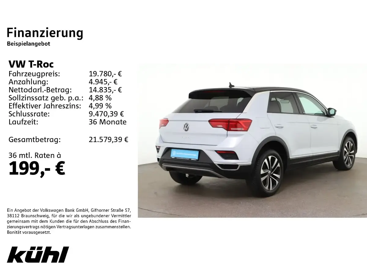 Gebraucht VW T-Roc United 150 PS (110 kW) 2020 SUV