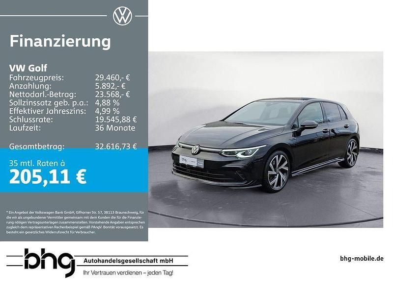 Schwarz Gebraucht 2022 VW Golf VIII R-line Limousine | 29.460 € (Guter Preis) - Bild 1/4