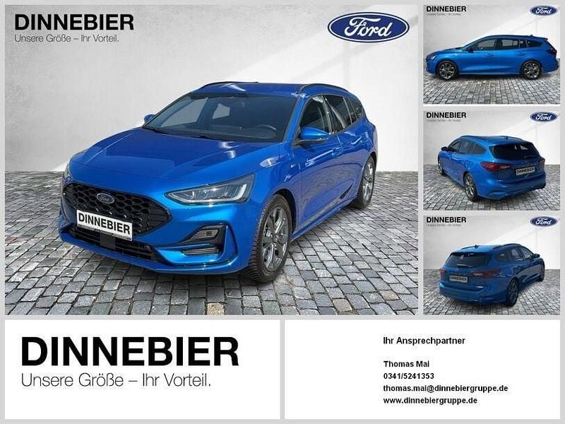 Blau Gebraucht 2023 Ford Focus ST-Line X Limousine | 22.350 € (Superpreis) - Bild 1/2