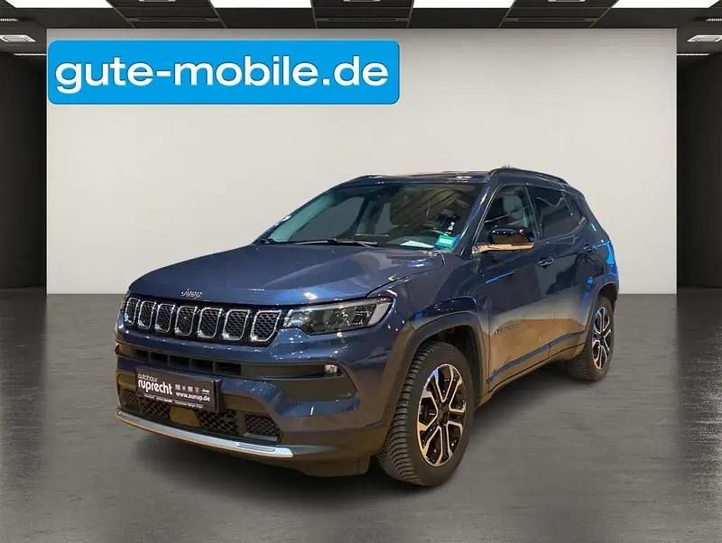 Blau blue shade metallic clear coat (metallic) Gebraucht 2022 Jeep Compass Limited SUV | 22.490 € (Guter Preis) - Bild 1/4