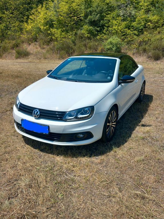 Weiß Gebraucht 2013 VW Eos Sportline Cabrio | 12.790 € (Fairer Preis) - Bild 1/4