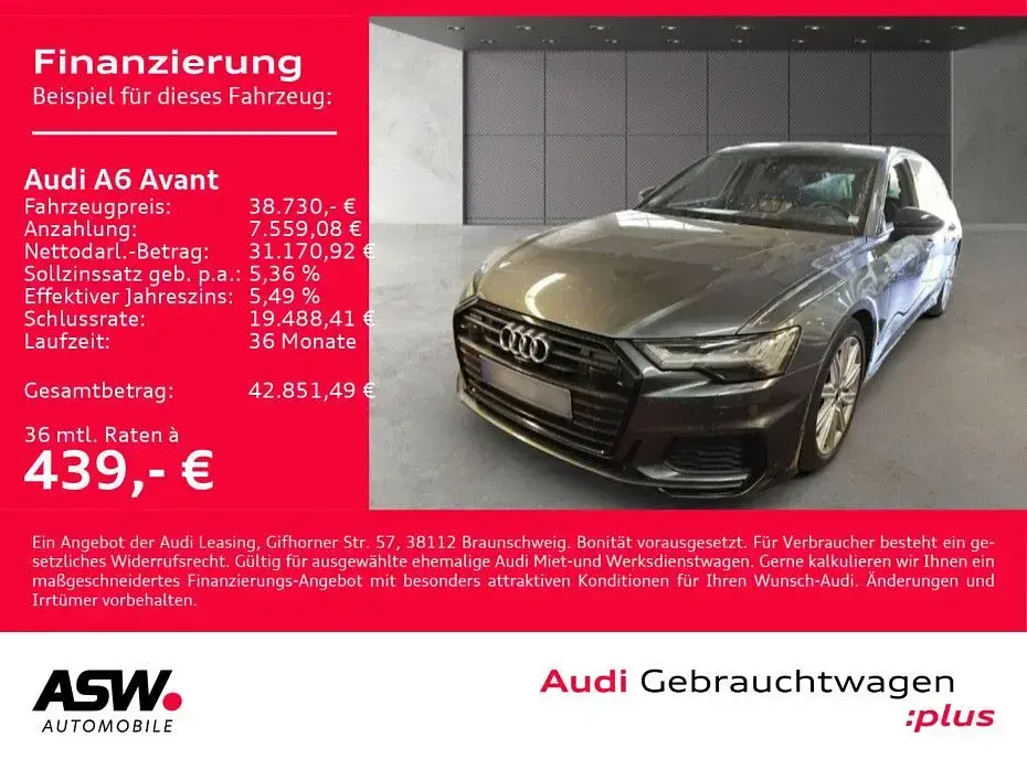 Gebraucht Audi A6 S-Line 367 PS (269 kW) 2023 Daytonagrau perleffekt Kombi