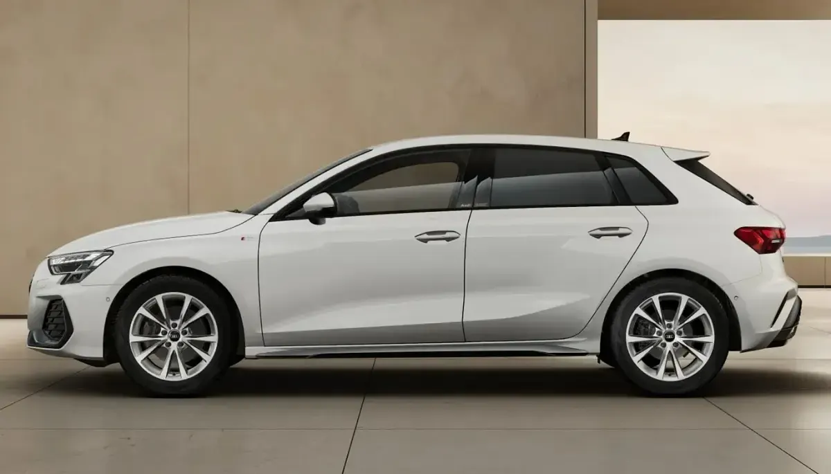 Nowe Audi A3 S-Line 204 KM (150 kW) 2026 Biały Sedan/Limuzyna