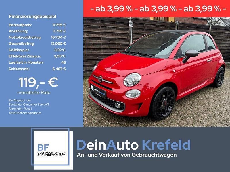 Rot Gebraucht 2018 Fiat 500C Sport Cabrio | 11.749 € (Fairer Preis) - Bild 1/4