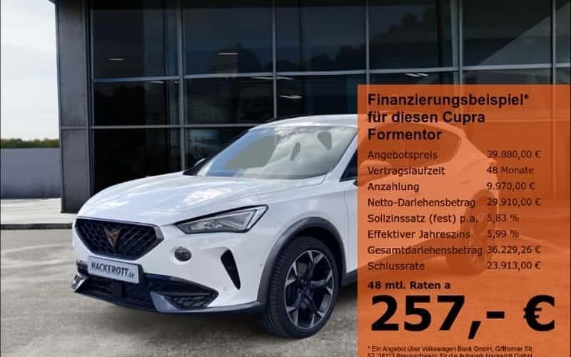 Weiß Gebraucht 2025 Cupra Formentor VZ SUV | 38.880 € (Superpreis) - Bild 1/4