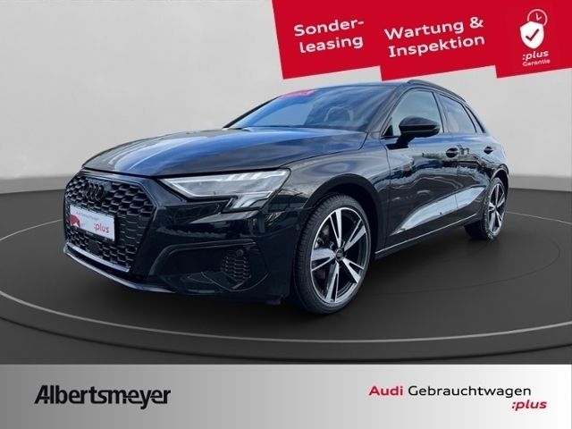 Mythosschwarz metallic Gebraucht 2024 Audi A3 Sportback Advanced Kleinwagen | 38.980 € (Teuer) - Bild 1/4