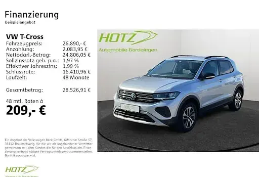 Neu VW T-Cross 95 PS (69 kW) 2026 Rauchgrau metallic SUV