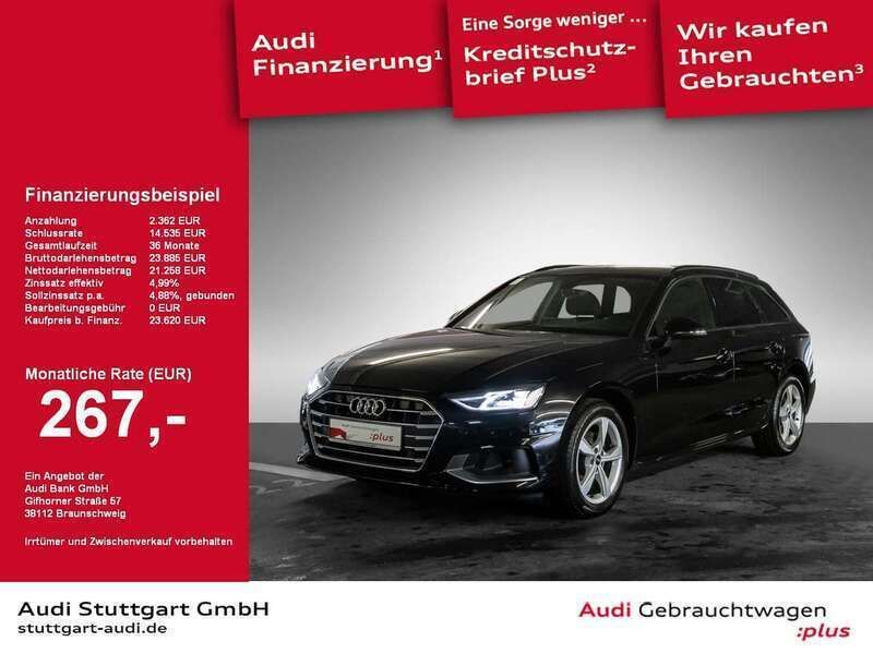 Brillantschwarz Gebraucht 2022 Audi A4 Sport Kombi | 26.420 € (Fairer Preis) - Bild 1/2