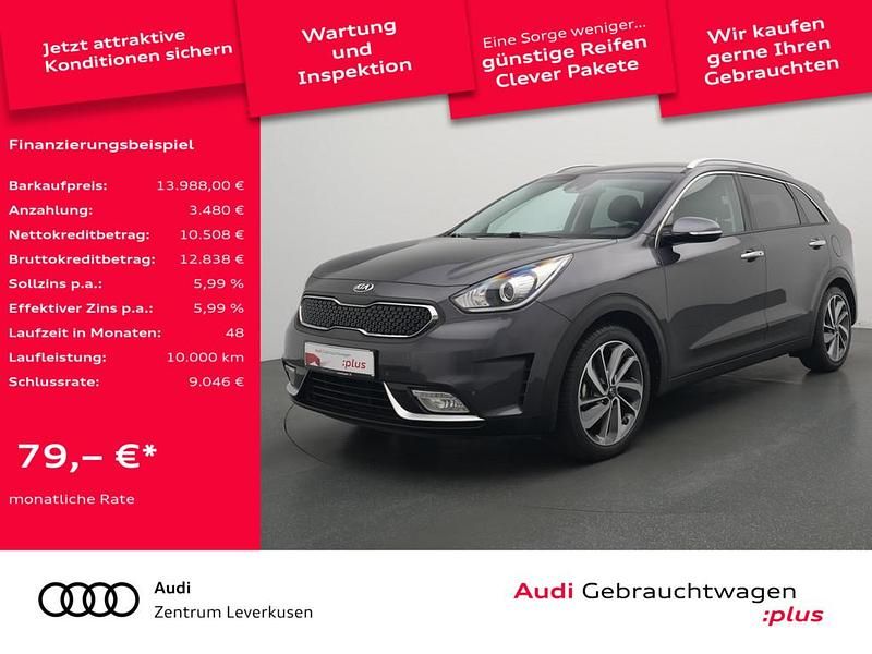 Grau Gebraucht 2017 Kia Niro Spirit SUV | 13.988 € (Fairer Preis) - Bild 1/4