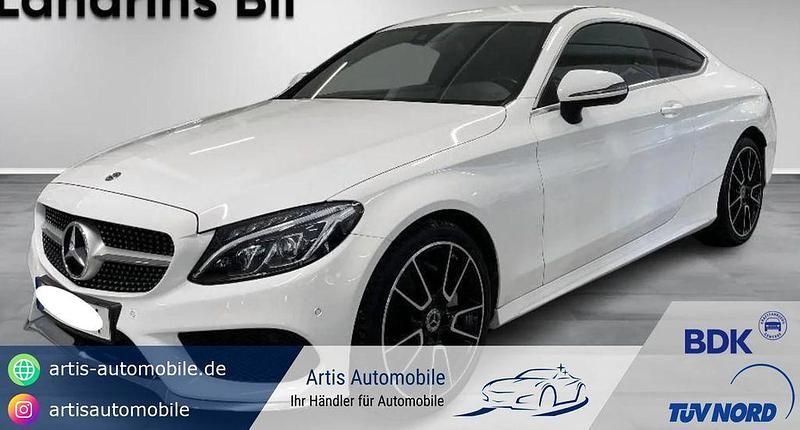 Polarweiss unilack Gebraucht 2018 Mercedes C180 AMG line | 27.490 € (Fairer Preis) - Bild 1/4