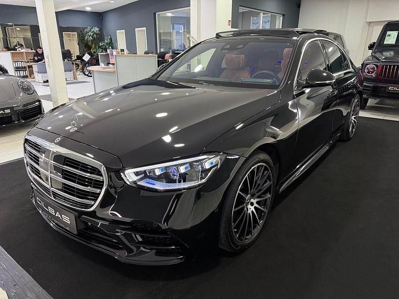 Obsidianschwarz metalliclack Gebraucht 2021 Mercedes S580 AMG line Limousine | 105.000 € (Fairer Preis) - Bild 1/4
