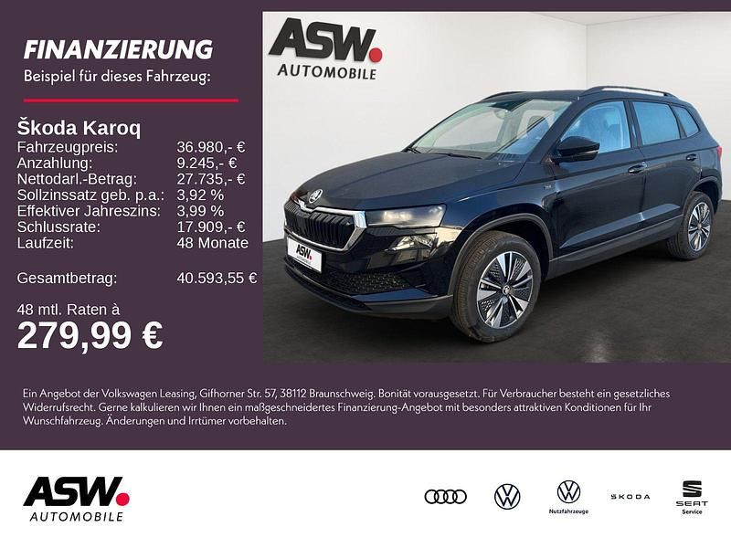 Schwarz Neu 2025 Skoda Karoq Tour SUV | 36.980 € (Fairer Preis) - Bild 1/4