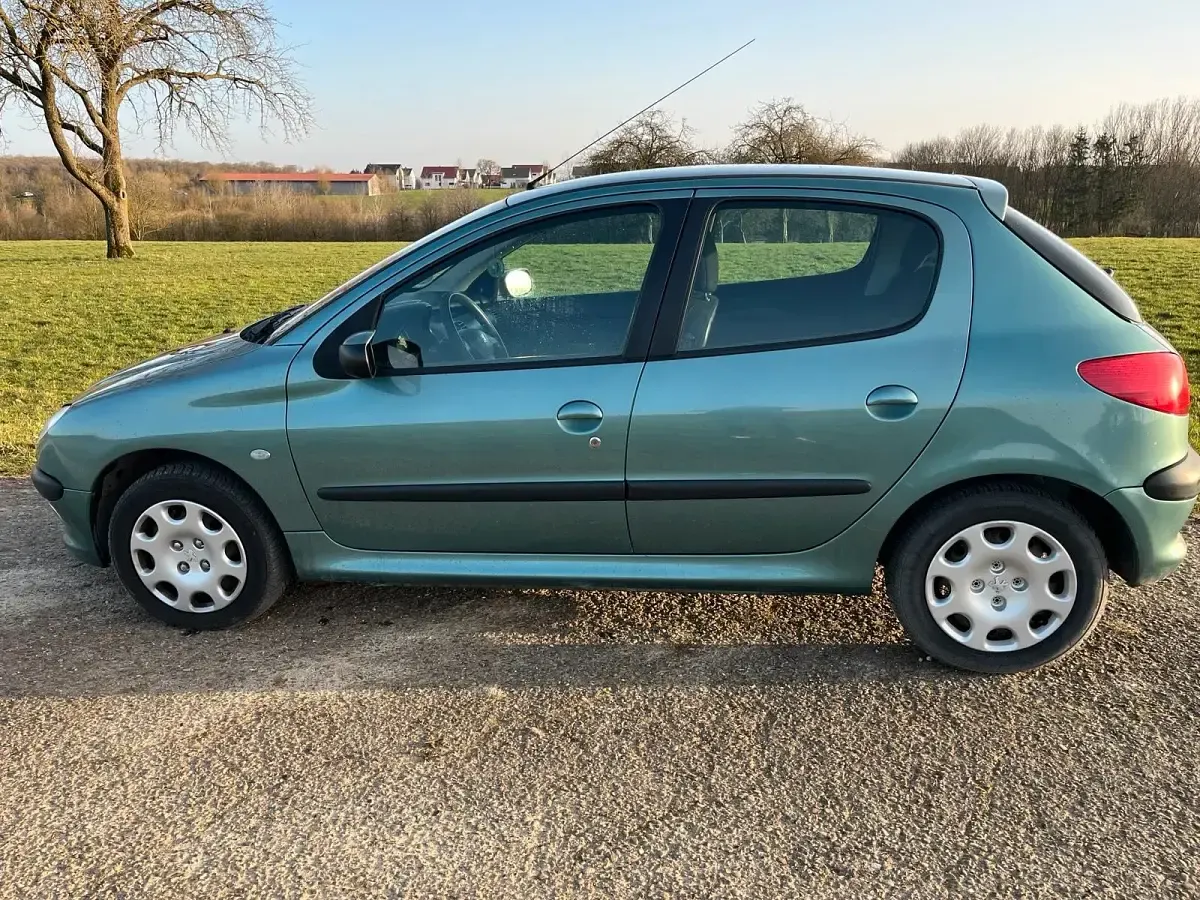 Gebraucht Peugeot 206 60 PS (44 kW) 2001 Grün Kleinwagen