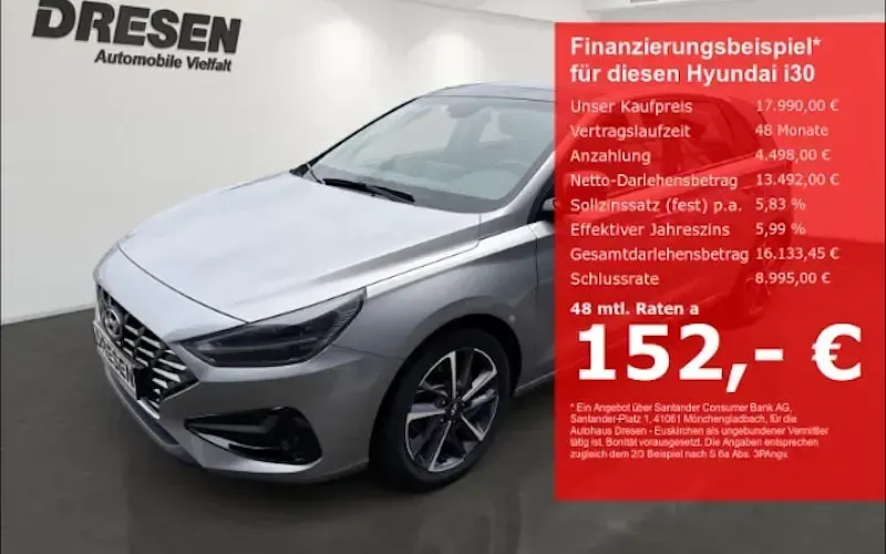 Gebraucht Hyundai i30 Edition 30+ 120 PS (88 kW) 2022 Limousine